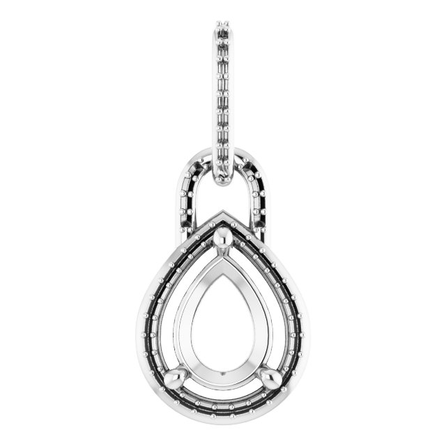 Accented Halo-Style Pendant