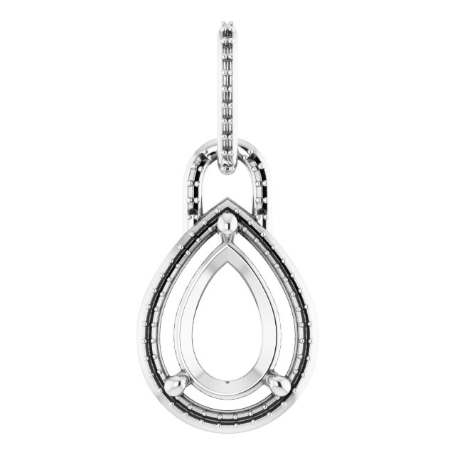Accented Halo-Style Pendant