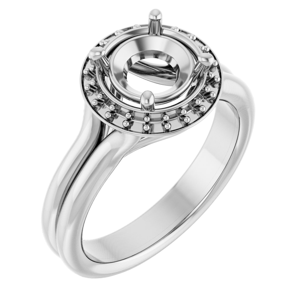 Halo-Style Engagement Ring
