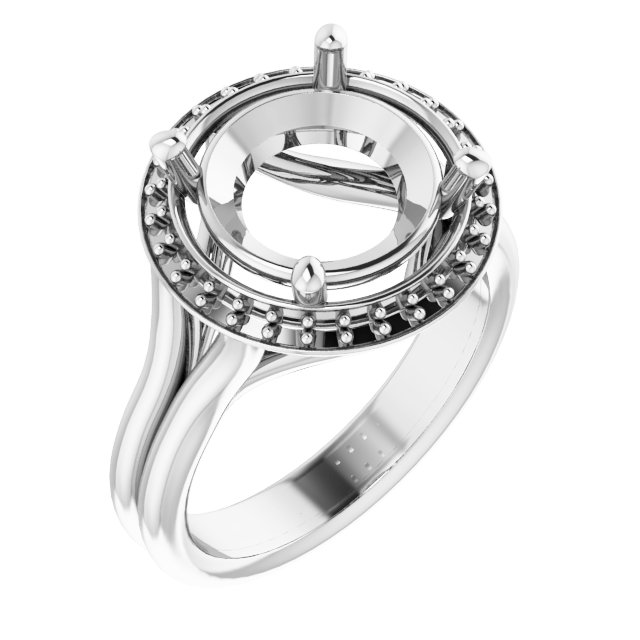 Halo-Style Engagement Ring
