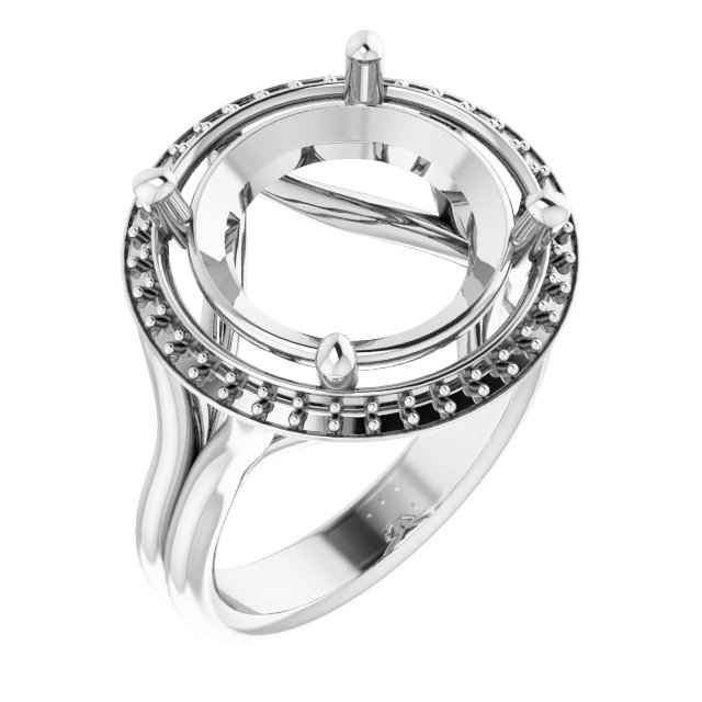 Halo-Style Engagement Ring
