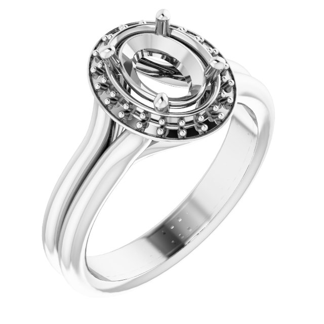 Halo-Style Engagement Ring