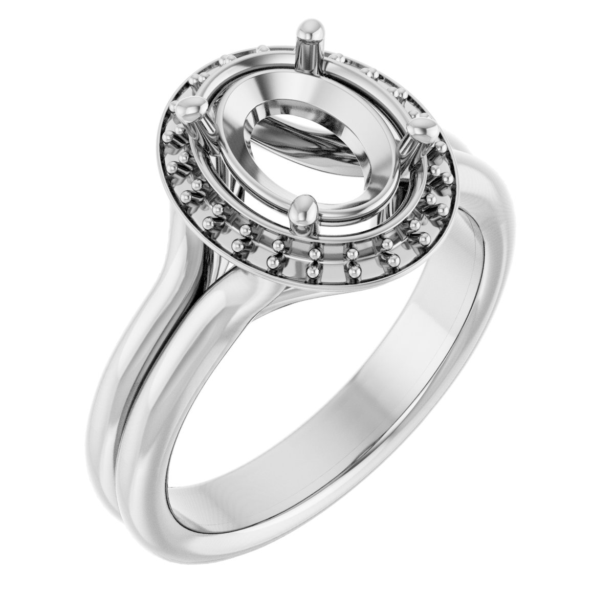 Halo-Style Engagement Ring
