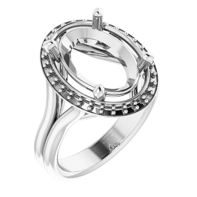 Halo-Style Engagement Ring