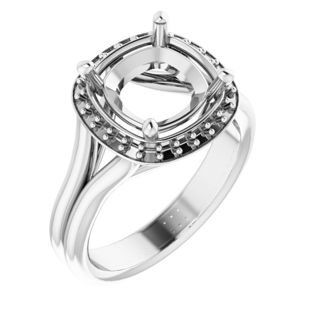 Halo-Style Engagement Ring