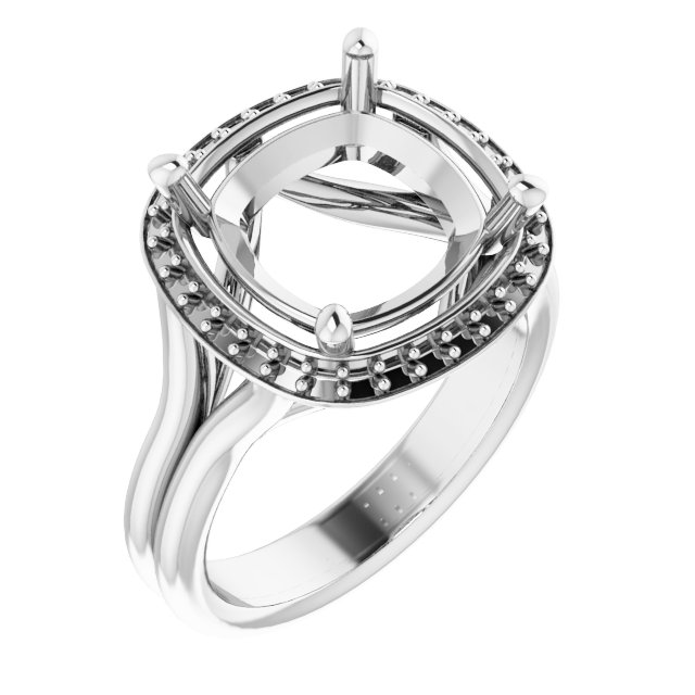 Halo-Style Engagement Ring