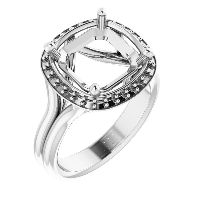 Halo-Style Engagement Ring