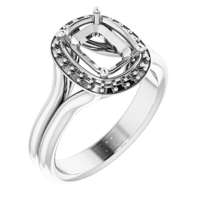 Halo-Style Engagement Ring