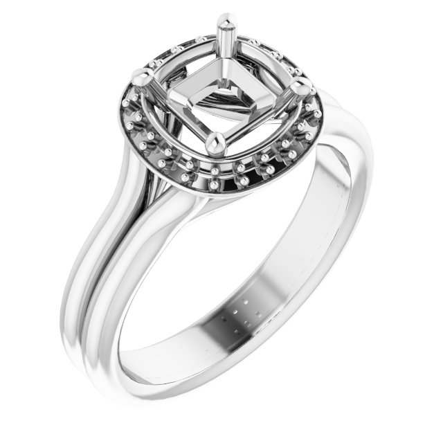 Halo-Style Engagement Ring