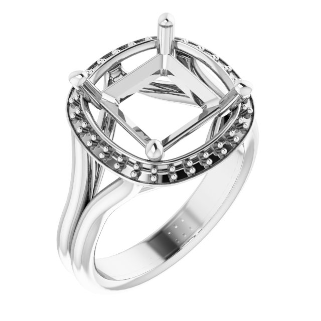 Halo-Style Engagement Ring