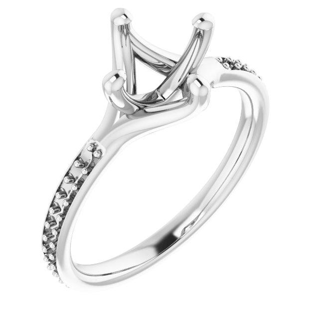 Accented Engagement Ring