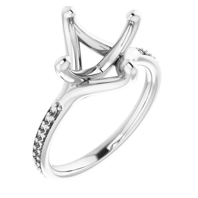 Accented Engagement Ring