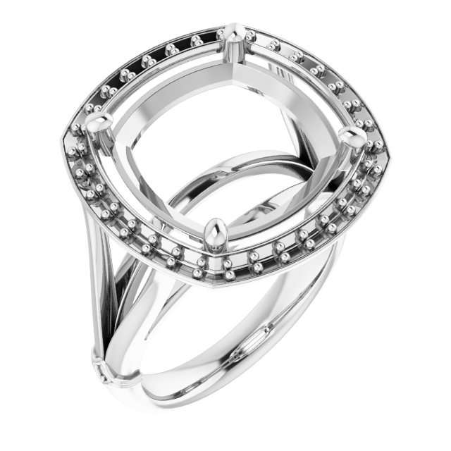Halo-Style Engagement Ring