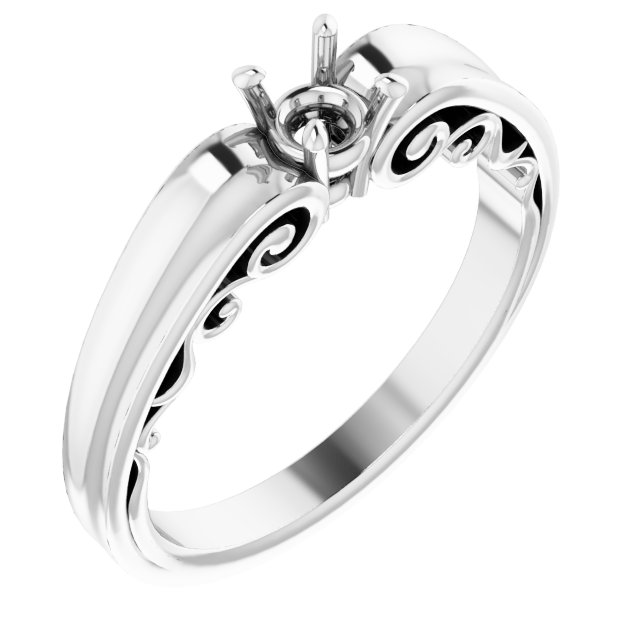Sculptural Solitaire Ring