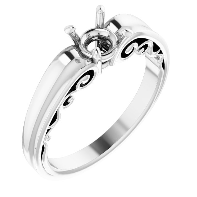 Sculptural Solitaire Ring