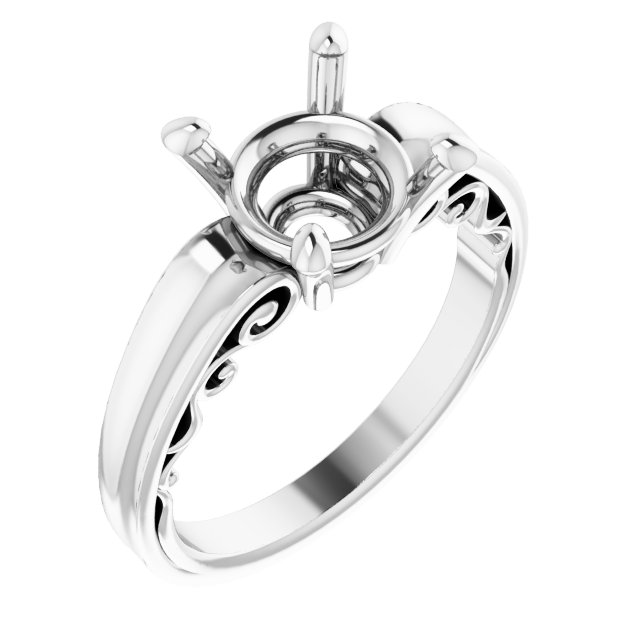 Sculptural Solitaire Ring