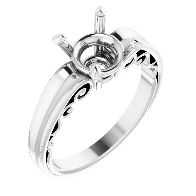 Sculptural Solitaire Ring
