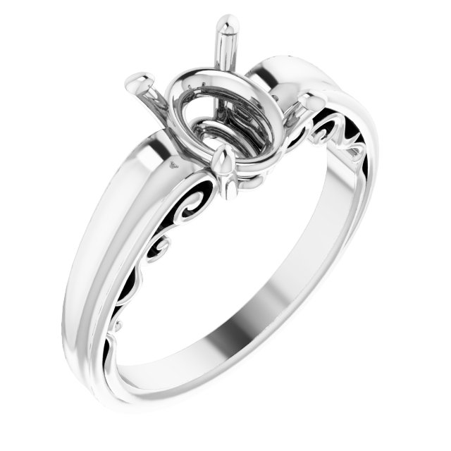 Sculptural Solitaire Ring
