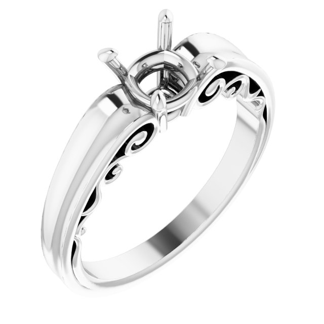 Sculptural Solitaire Ring