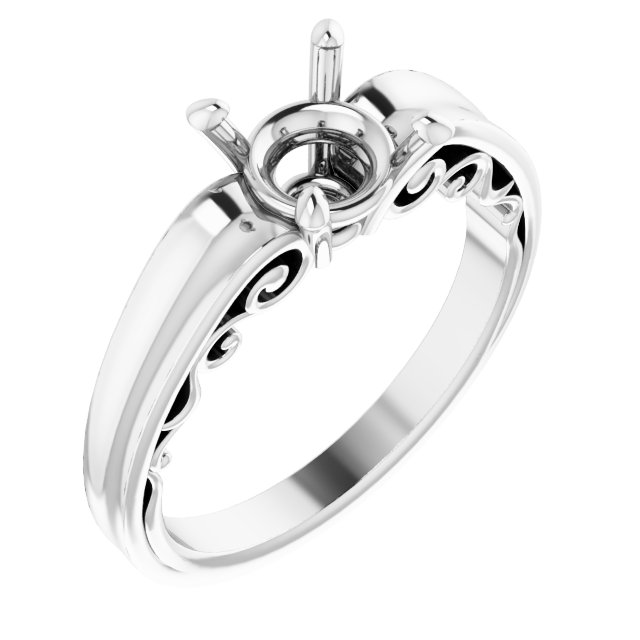 Sculptural Solitaire Ring