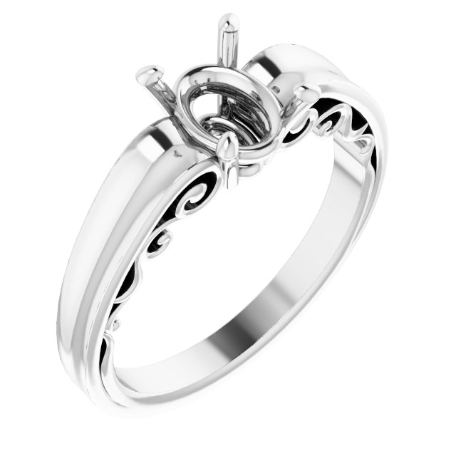Sculptural Solitaire Ring
