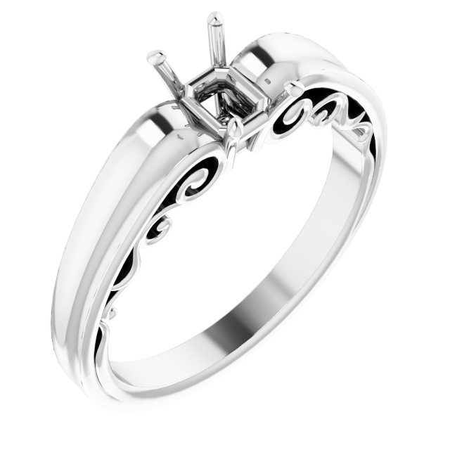 Sculptural Solitaire Ring