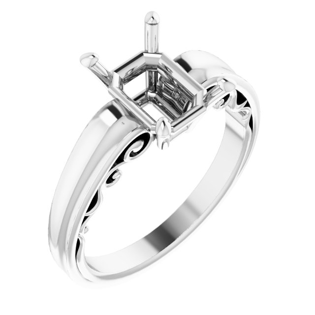 Sculptural Solitaire Ring