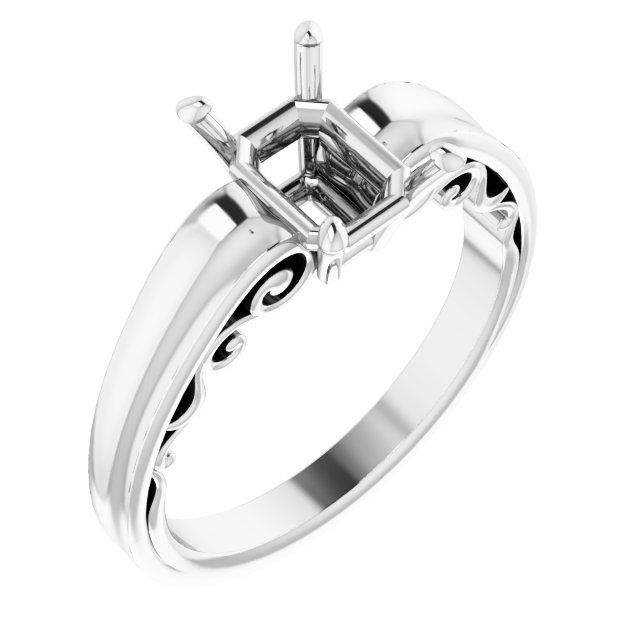 Sculptural Solitaire Ring