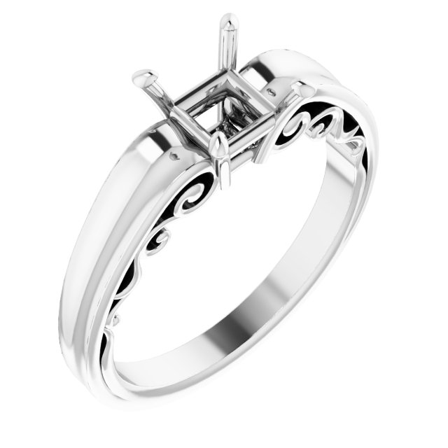 Sculptural Solitaire Ring