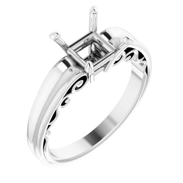 Sculptural Solitaire Ring