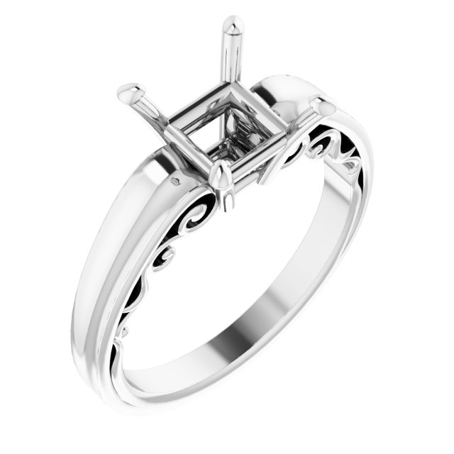Sculptural Solitaire Ring