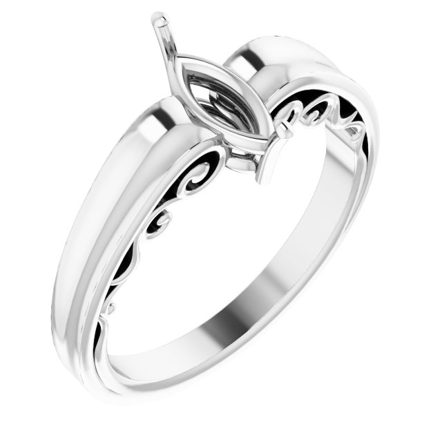Sculptural Solitaire Ring