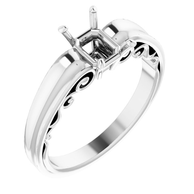 Sculptural Solitaire Ring