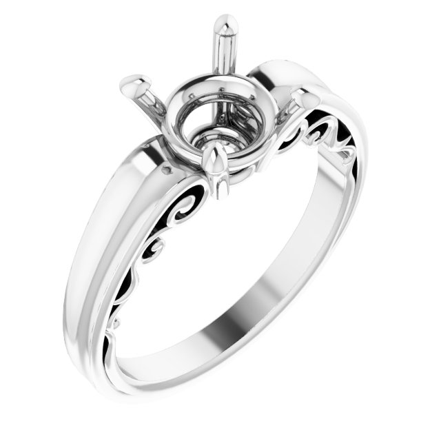 Sculptural Solitaire Ring