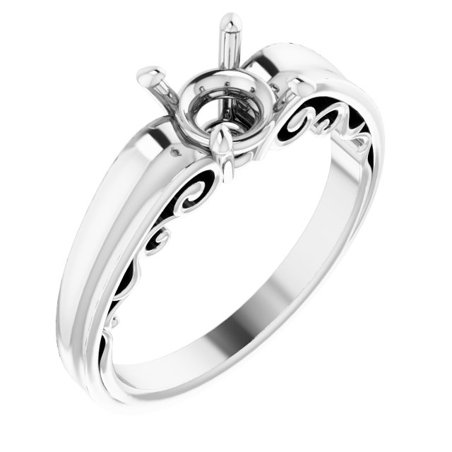 Sculptural Solitaire Ring