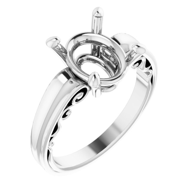 Sculptural Solitaire Ring