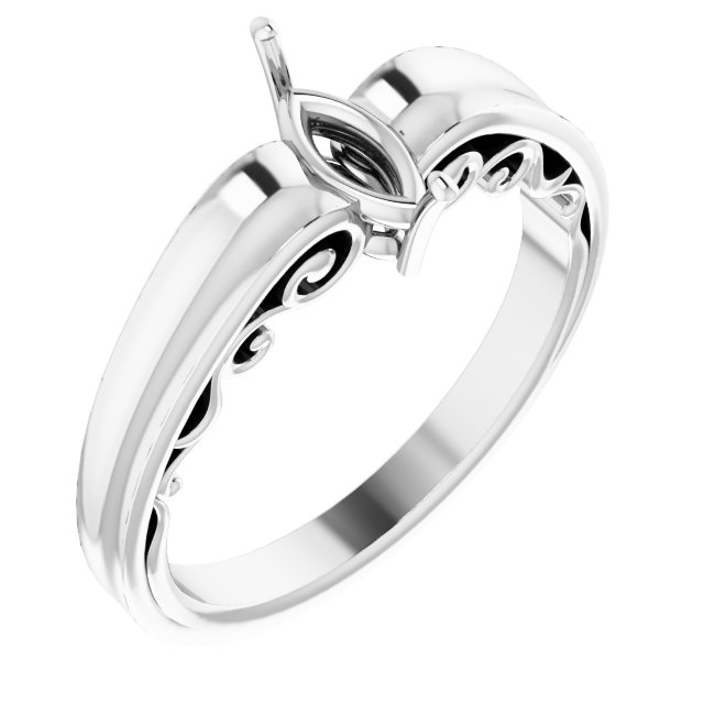 Sculptural Solitaire Ring