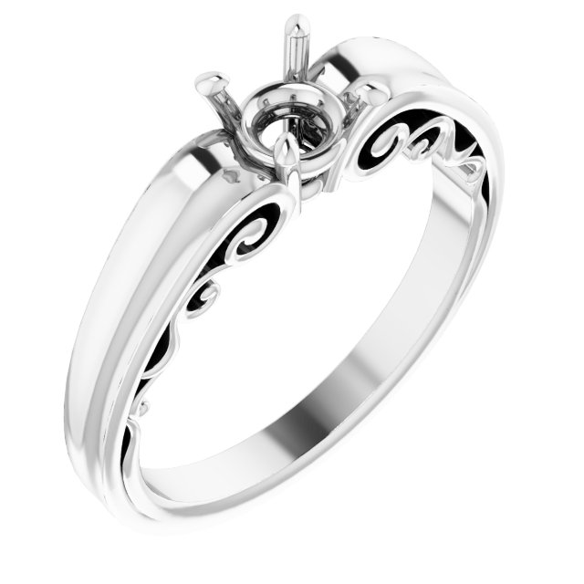 Sculptural Solitaire Ring