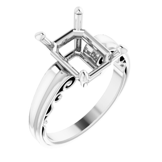 Sculptural Solitaire Ring