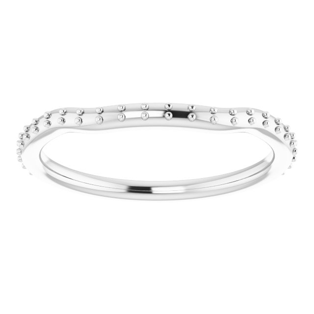 Band Mounting for 3.75x2 mm Straight Baguette Ring view 3