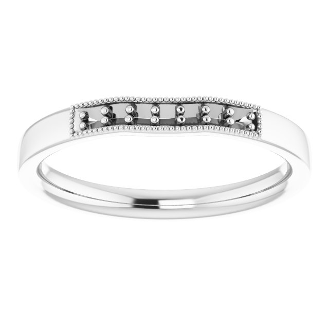 Band Mounting for 11x9 mm Emerald Ring view 3