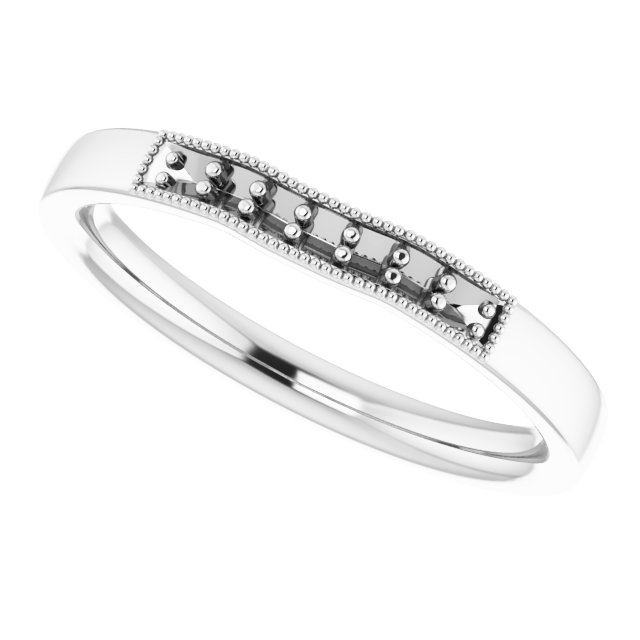 Band Mounting for 11x9 mm Emerald Ring view 5