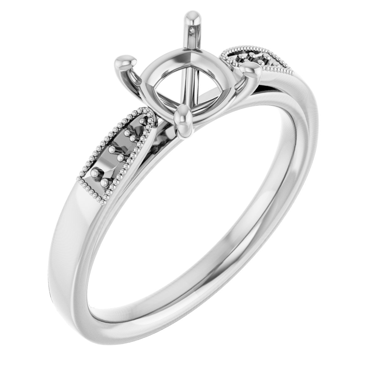 Accented Engagement Ring