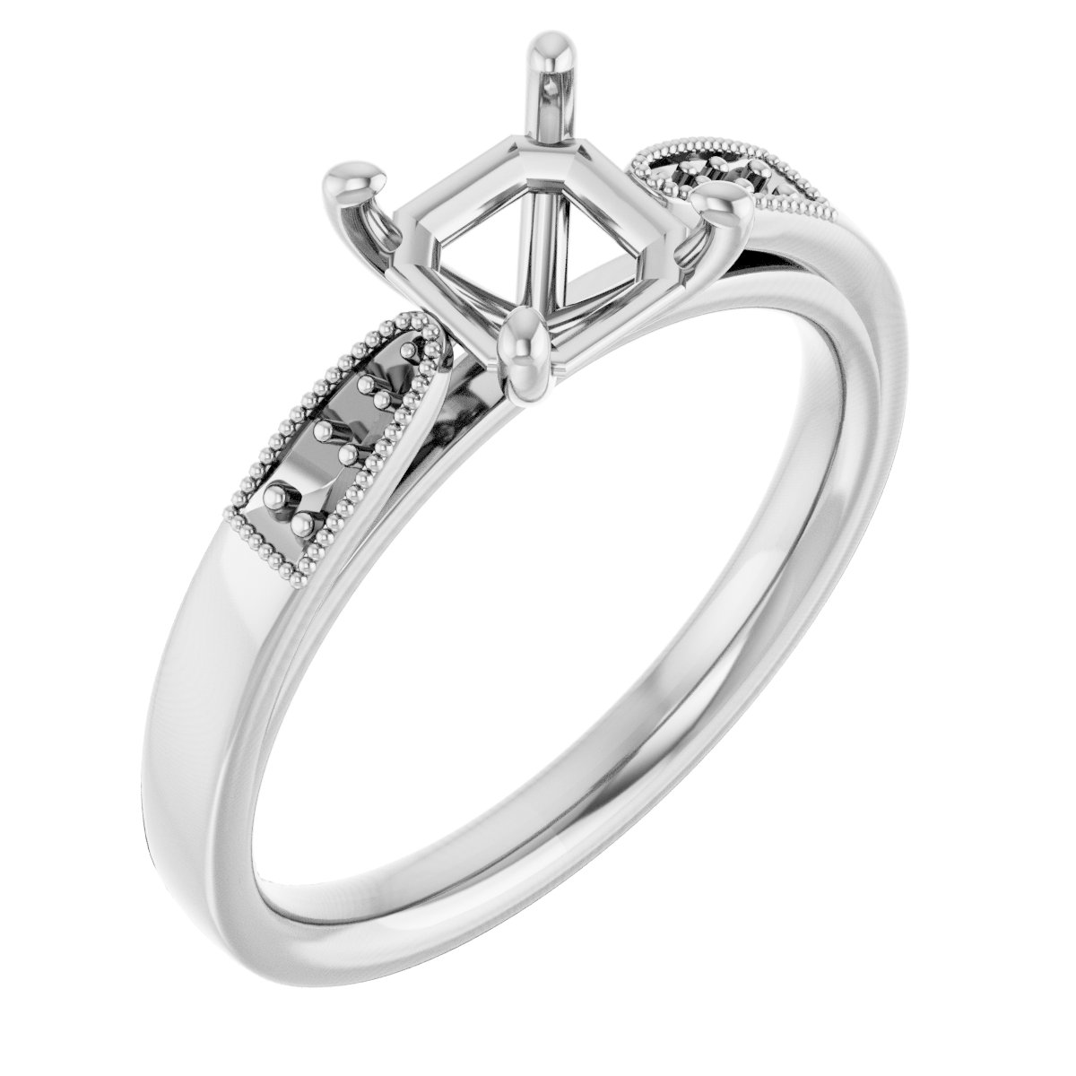 Accented Engagement Ring