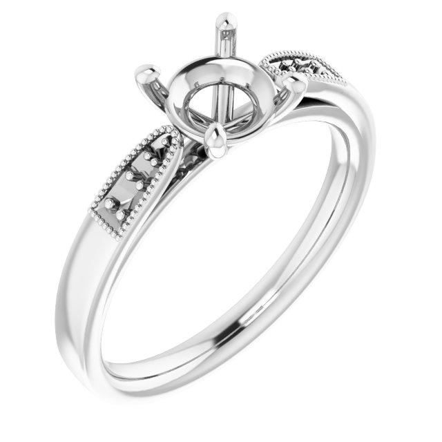 Accented Engagement Ring