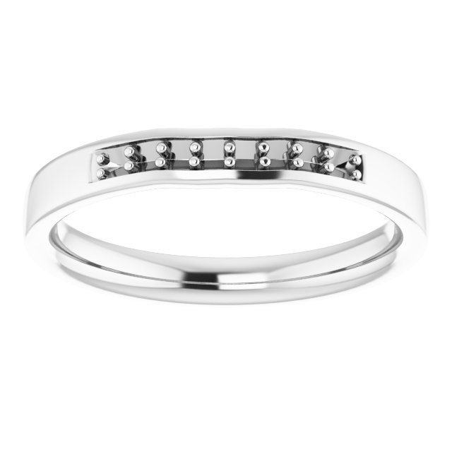 Band Mounting for 7 x 7 mm Heart Ring view 3