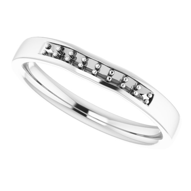 Band Mounting for 7 x 7 mm Heart Ring view 5