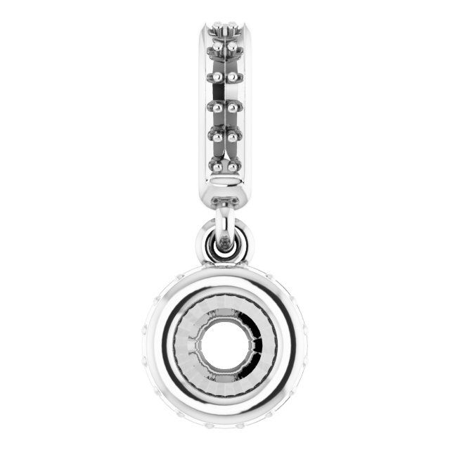 Bezel-Set Hidden Halo-Style Pendant