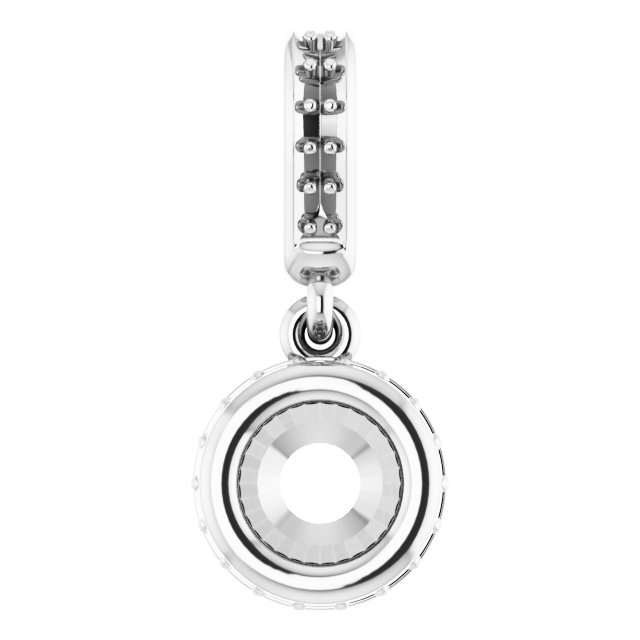 Bezel-Set Hidden Halo-Style Pendant