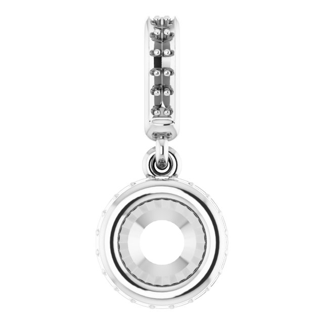 Bezel-Set Hidden Halo-Style Pendant